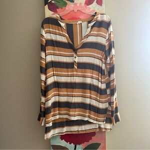 Casual Striped Blouse